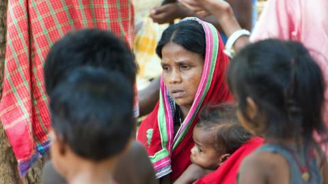 Tribal women with her child